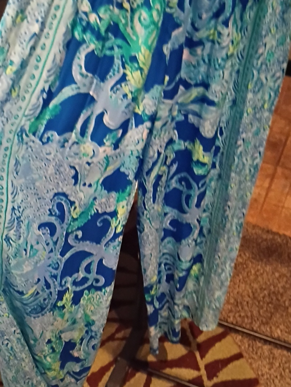Lilly Pulitzer Aquatic-Print Sleeveless Multicolored Jumpsuit/Romper - Picture 10 of 11